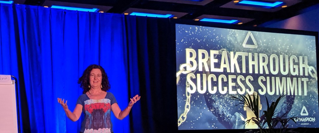 Telling my story in front of 800 people last year